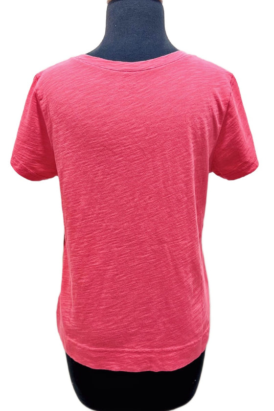 Escape By Habitat Cotton Bee V-Neck Tee in Watermelon Style 44400