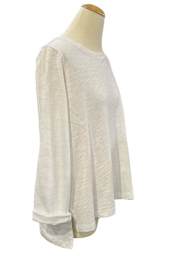 Escape By Habitat Cotton Slub Boxy Tee in White Style 10025
