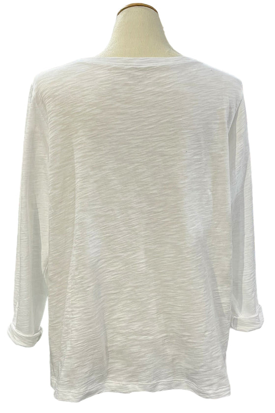 Escape By Habitat Cotton Slub Boxy Tee in White Style 10025