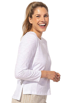  Escape By Habitat Cotton Slub Boxy Tee in White Style 10025