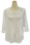 Escape By Habitat Cotton Slub Hi Low Tee in White Style 10004
