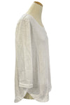 Escape By Habitat Cotton Slub Hi Low Tee in White Style 10004