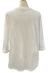 Escape By Habitat Cotton Slub Hi Low Tee in White Style 10004