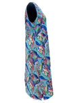 Escape By Habitat Crinkle Rayon Beach Dress in Multi Leaves Print Style 82651