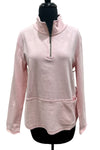 Escape By Habitat Ocean Front Terry Quarter Zip Pullover in Pink