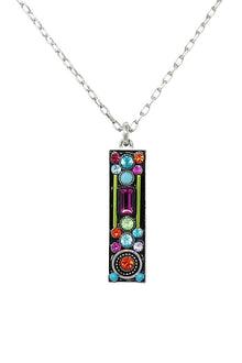  Firefly Architectural Long Rectangle Pendant in Multicolor 9053-MC