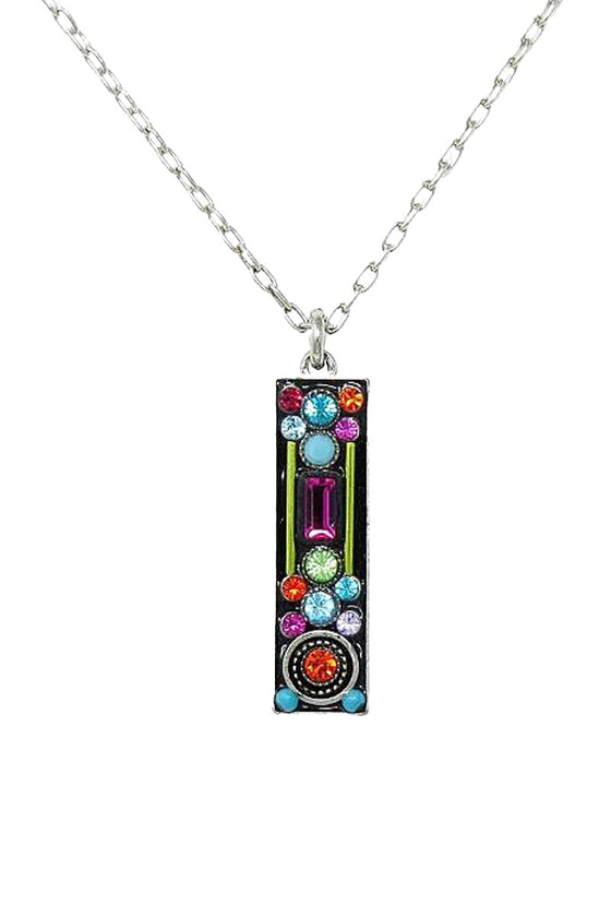 Firefly Architectural Long Rectangle Pendant in Multicolor 9053-MC