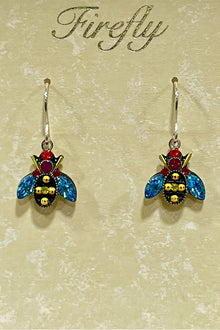  Firefly Bee Earrings in Multicolor E337-MC