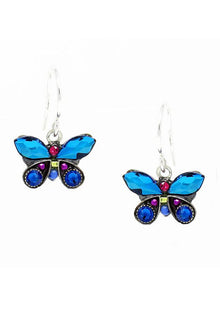  Firefly Butterfly Petite Earrings in Bermuda Blue 7789-BB