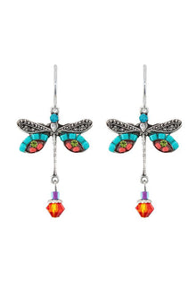  Firefly Dragonfly Earrings in Multicolor - 6625-MC