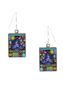 Firefly Geometric Large Square Earring in Multicolor 7605-MC