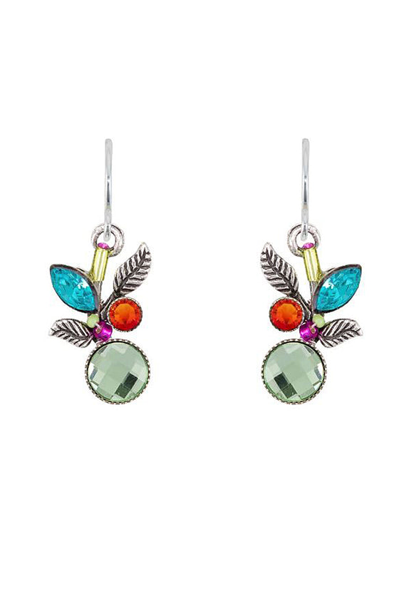 Firefly Leaf & Fruit Earrings in Multicolor - 7555-MC