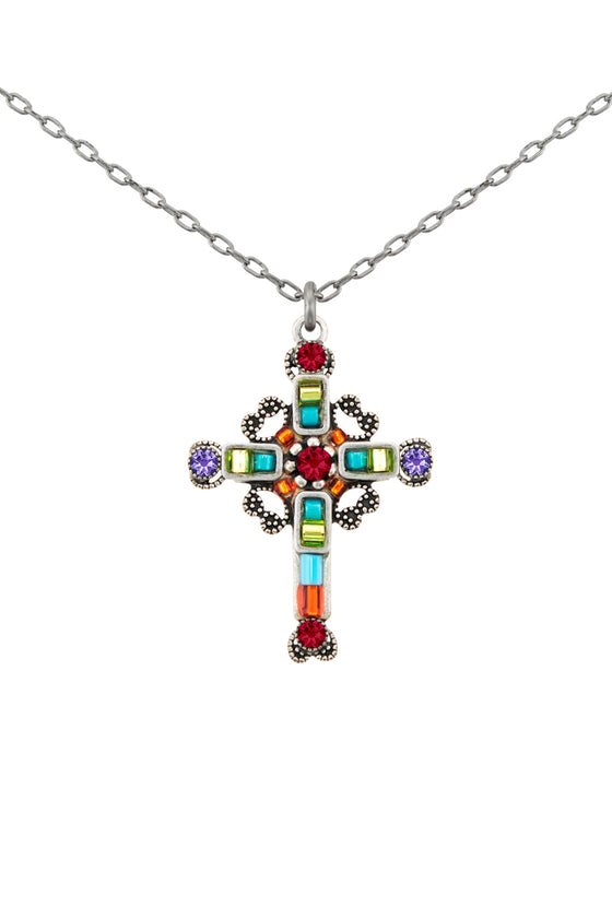 Firefly Medium Ornate Cross in Multicolor 8760-MC