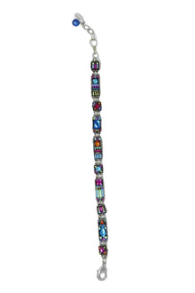  Firefly Milano Thin Rectangular Bracelet in Multicolor 3138-MC
