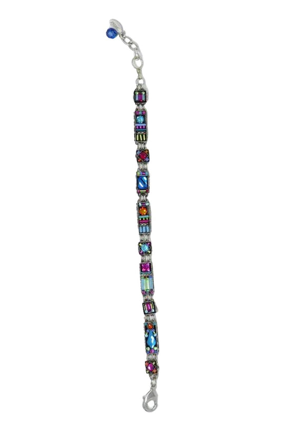 Firefly Milano Thin Rectangular Bracelet in Multicolor 3138-MC