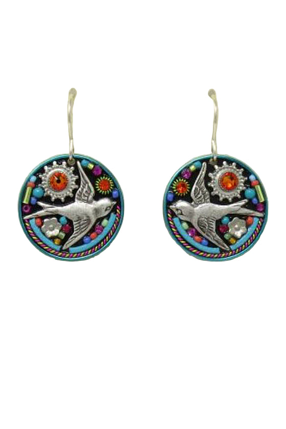 Firefly Paloma Round Earrings in Multicolor E393-MC