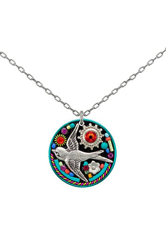 Firefly Paloma Round Pendant in Multicolor 9112-MC