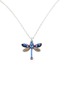  Firefly Petite Dragonfly Pendent in Light Blue 8381-LB