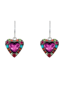  Firefly Rose Heart Earring in Multicolor 7557-MC