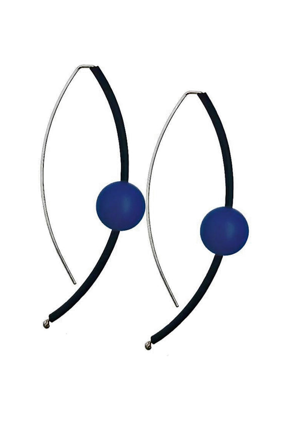 Frank Ideas Sphere Earrings in Blue