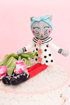 French Knot Animal Friend - Sophia The Cat