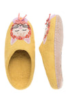 French Knot Kitty Slipper in Yellow