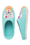 French Knot Wilbur Slipper in Turquoise