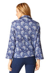 Habitat Clothes To Live In Batik Floral Flounce Jacket in Ink