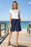 Habitat Clothes To Live In Cool Teck Chatham Shorts in Navy