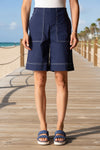 Habitat Clothes To Live In Cool Teck Chatham Shorts in Navy