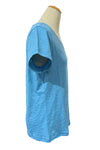 Habitat Clothes To Live In Cotton Pebble Coverstitch Tee in Dewdrop