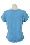 Habitat Clothes To Live In Cotton Pebble Coverstitch Tee in Dewdrop