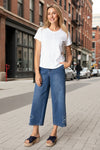 Habitat Clothes To Live In Cotton Pebble Seamed Tee in White
