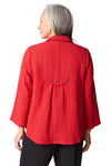 Habitat Clothes To Live In Express Travel Pleat Back Jacket in Ruby