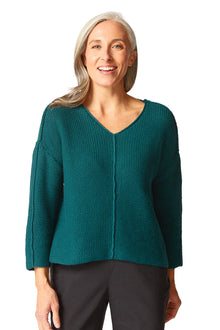  Habitat Clothes To Live In Fireside Cafe Pullover Sweater in Juniper