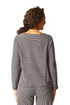 Habitat Clothes To Live In Pasadena Stripe Huntington Top in Black