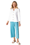 Habitat Clothes To Live In Peruvian Cotton Pebble Pleat Back Jacket in White