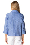 Habitat Clothes To Live In Santorini Wavy Stripe Shirt in Bluebell