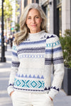 Habitat Clothes To Live In Snow Day Snowdrift Sweater in Mist