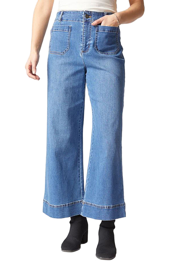Habitat Clothes To Live In Stretch Denim Ankle Jeans in Medium Denim