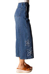 Habitat Clothes To Live In Stretch Denim Tossed Flower Jeans in Medium Wash