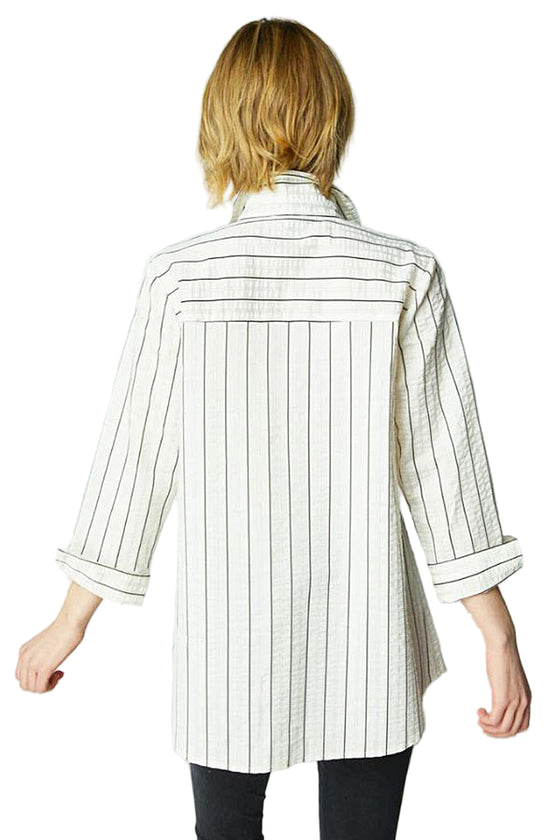 Habitat Clothes To Live In The Striped "One" Shirt in Winter White