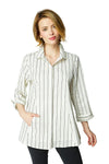 Habitat Clothes To Live In The Striped "One" Shirt in Winter White