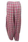 Betty Hadikusumo Jerrie Pant in Red, White and Blue Plaid