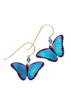Holly Yashi Bella Butterfly Earrings in Island Blue Radiance