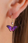 Holly Yashi Petite Bella Butterfly Earrings in Violet
