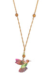 Holly Yashi Picaflor "Hummingbird" Pendant Necklace in Living Coral