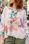 House of Jaded Gypsy Gilded Bloom Top in Flutter