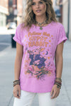 House of Jaded Gypsy Worn and Weathered Tee in Gypsy Rabbit