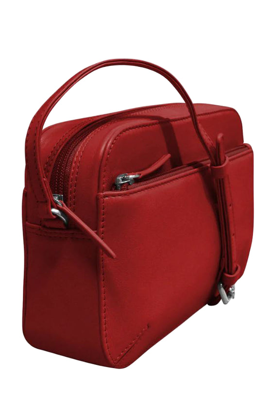 ILI New York Camera Bag in Red Leather